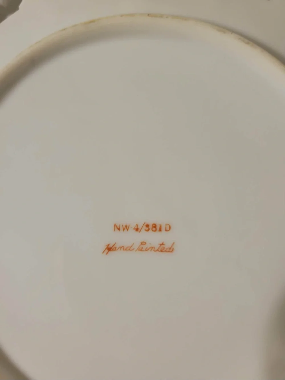 Vintage Hand-Painted Decorative Porcelain Plate